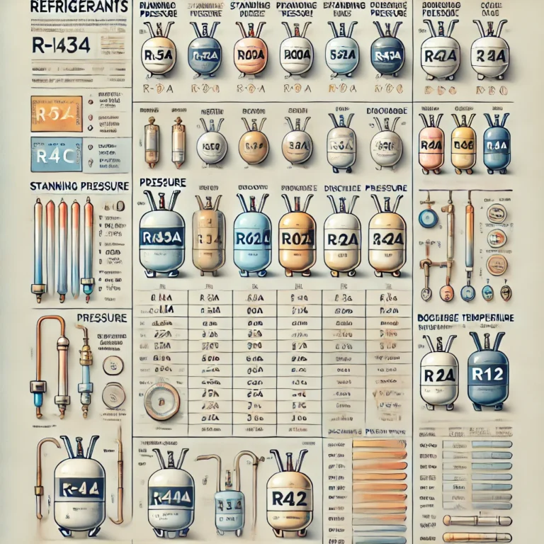 Refrigerant Pressures and Boiling Points