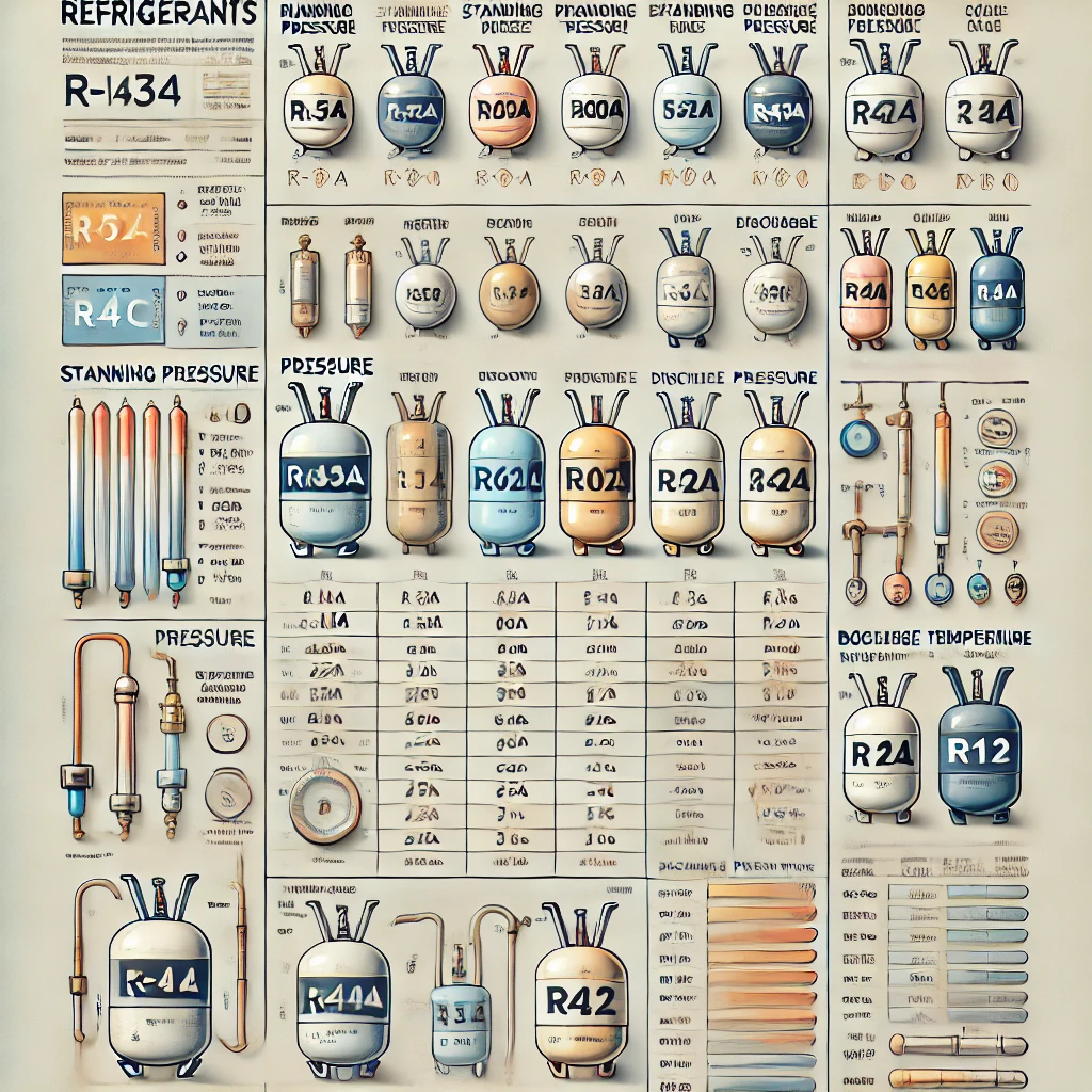 Refrigerant Pressures and Boiling Points