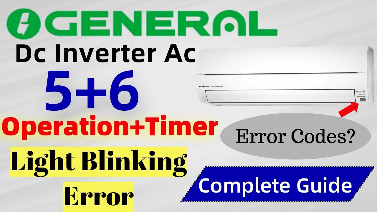 Super General AC Error Code