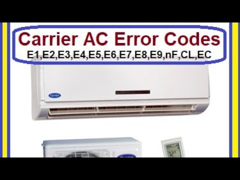 Carrier AC Error Code