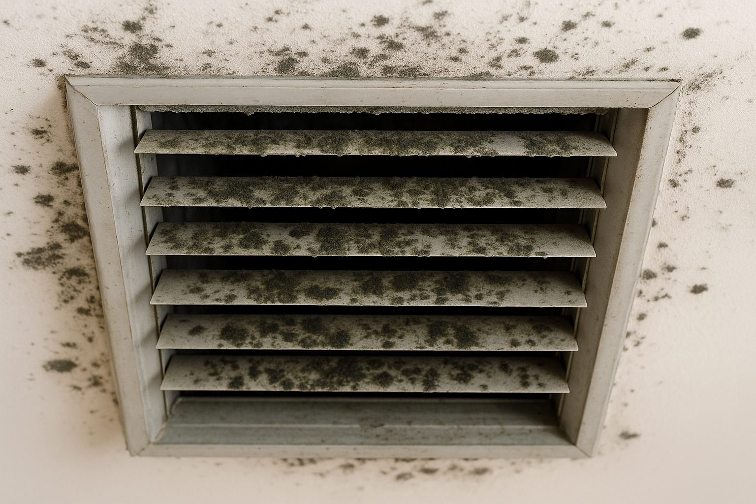 a picture of mold on ac vents and ducts